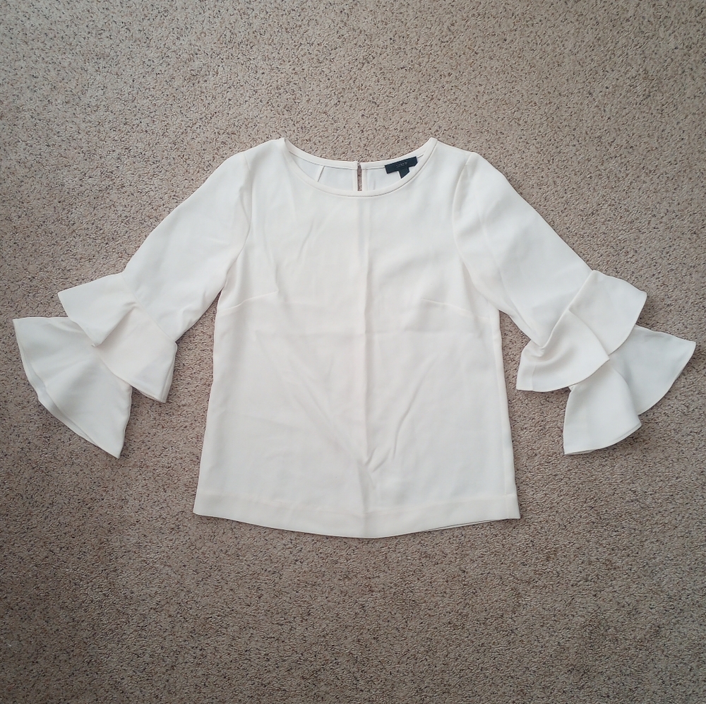 ✨5 For $20- J. Crew Blouse Spring Office Work Elegant Style Business